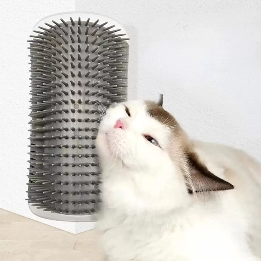 1pc Wall Corner Cat Scratching Pad For Cat For Play - Grey - View 1