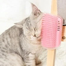 1 pieza Almohadilla muro esquina gato rascarse para gato para jugar - Rosa - Ver 3