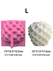 喇叭花花朵設計蠟燭模具幾何花球支柱蠟燭矽膠模具獨特形狀模具工藝品家庭裝飾禮物 - 彩色 - 查看 9