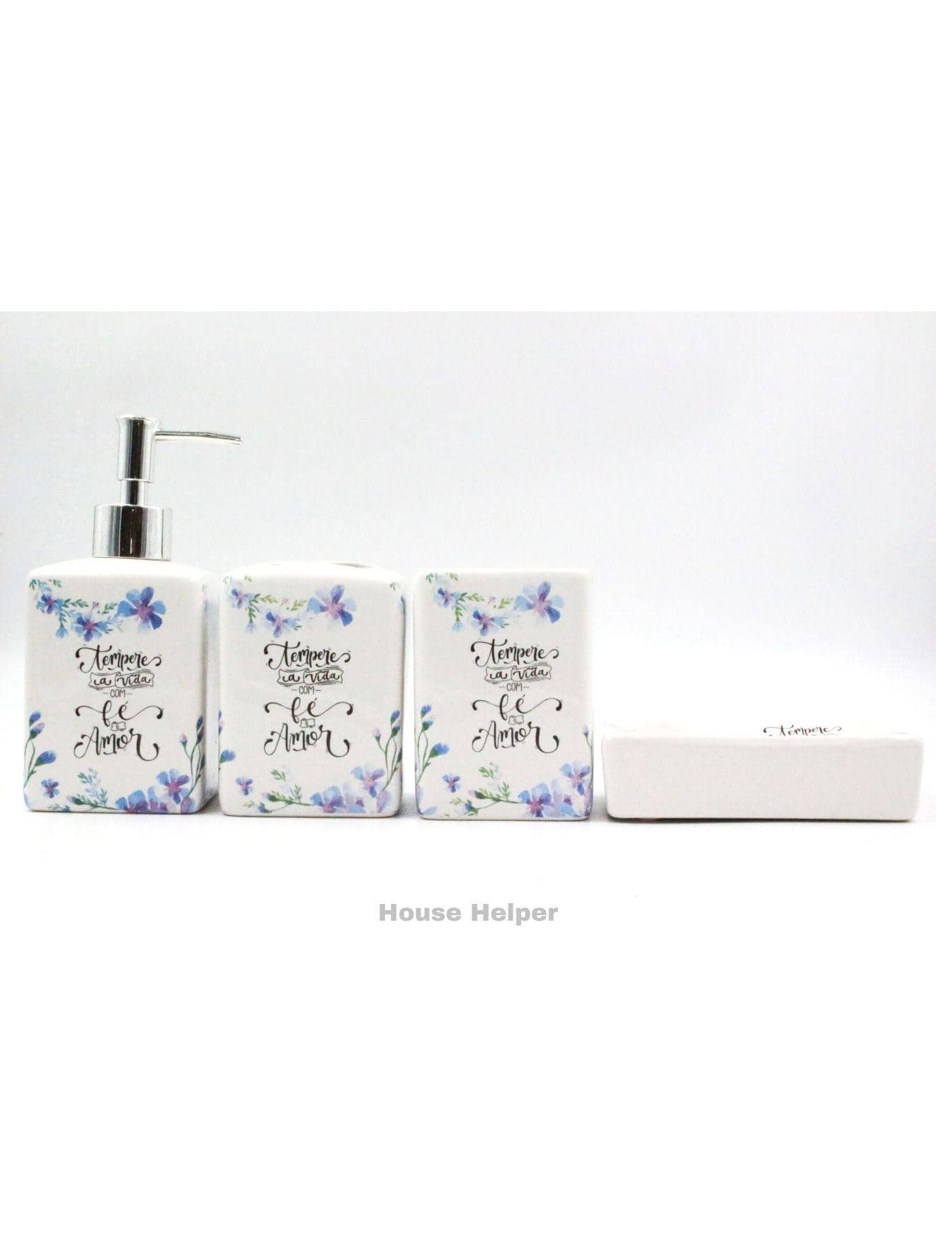 Toothbrush & Toothpaste Holders - 藍白色 - 查看 1