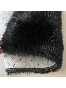 Alfombra Decorativa 200 X 160 Cm Sala De Estar Y Dormitorio - Negro - Ver 3