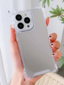 Four-cornered Shockproof Mirror Phone Case Compatible With Iphone 13 Pro Max