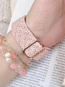 1 件粉色樱花男式女式尼龙环表带兼容 表带兼容 42 毫米 38 毫米 40 毫米 41 毫米 44 毫米 45 毫米 46 毫米 49 毫米时尚智能手表替换表带适用于系列 Ultra2 Ultra SE2 SE 11 10 9 8 7 6 5 4 3 2 1 适合女性男性作为送给返校学生的礼物