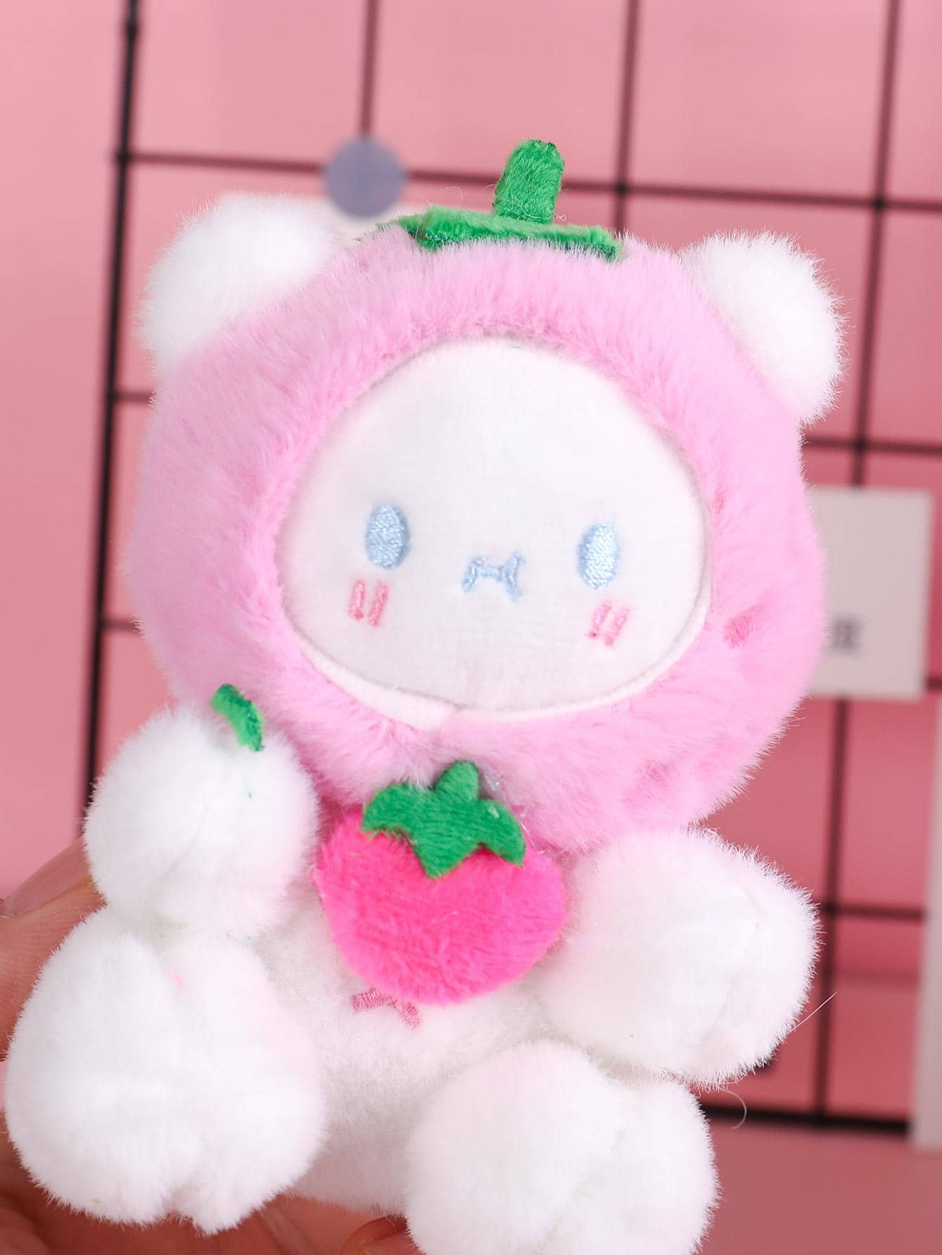 1入組女士卡通熊吊飾可愛鑰匙圈日常裝飾 - 彩色 - 查看 3