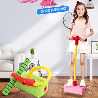 泡沫跳床,兒童玩樂和安全跳床,適用於幼兒、男孩或女孩禮物,假日彩品