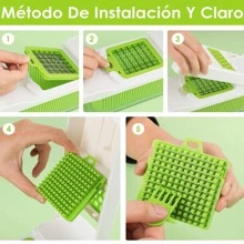 Cortador Rallador de Verduras y Frutas 12 piezas - transparente - Ver 5
