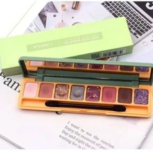 Lameila Makeup Eyeshadow Palette 8 Colors - 綠色 - 查看 1