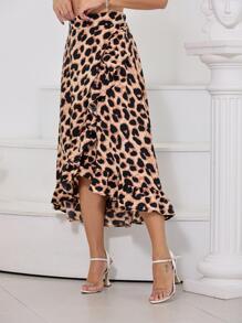 Women Skirts - 卡其色 - 查看 2