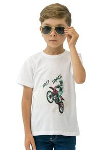 Playera Para Niño Cambia De Color Con El Sol Y Obscuridad - Blanco - Ver 3