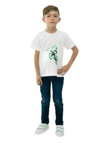 Playera Para Niño Cambia De Color Con El Sol Y Obscuridad - Blanco - Ver 5
