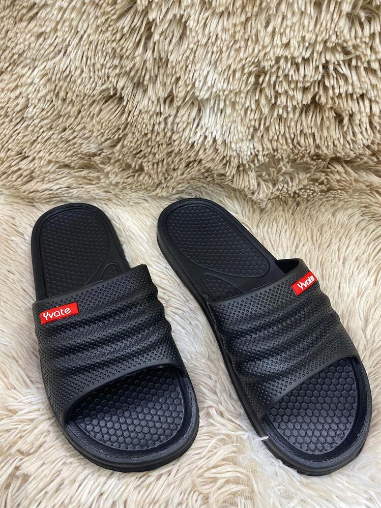 Men Flip Flops & Slides - Black - View 1