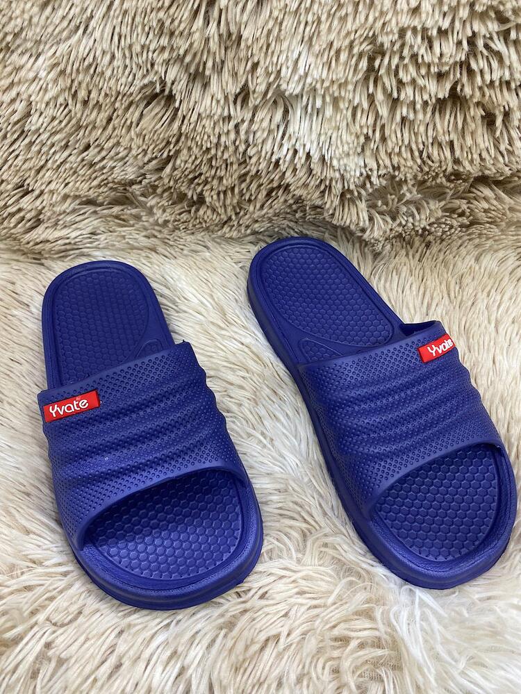 Men Flip Flops & Slides - Navy Blue - View 1