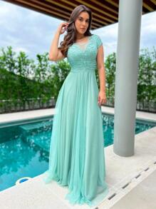 Women Dresses - Mint Green - View 1
