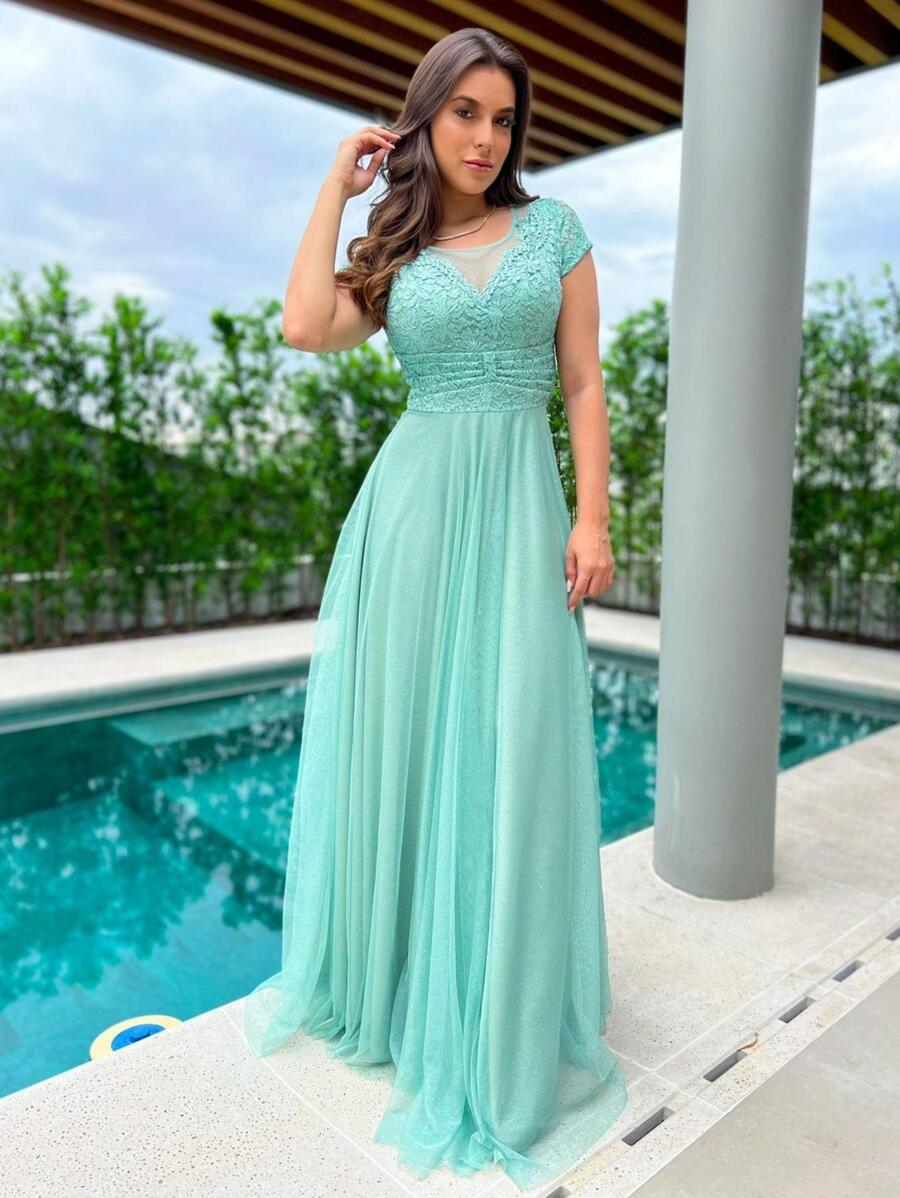 Women Dresses - Mint Green - View 1