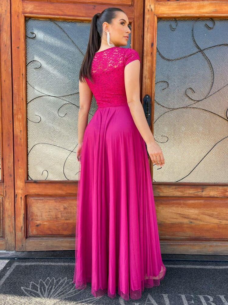 Women Dresses - 玫瑰紅 - 查看 2