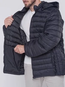 I Me FASHION  JAQUETA BOBOJACO ACOCHOADO COM TOUCA COM ZIPER pra Frio Com Pelo Lisa