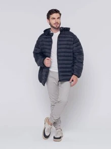 I Me FASHION  JAQUETA BOBOJACO ACOCHOADO COM TOUCA COM ZIPER pra Frio Com Pelo Lisa