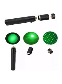 Puntero Laser Proyección Verde Proyector Potente Recargable - Negro - Ver 2