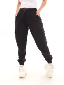 Women Jeans - 黑色 - 查看 2