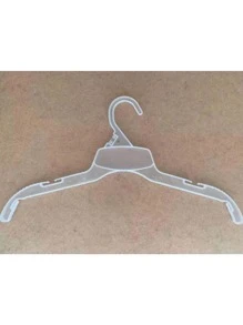 50 ganchos para ropa camisas blusas saco traje suéter 15 pulg. - transparente - Ver 1