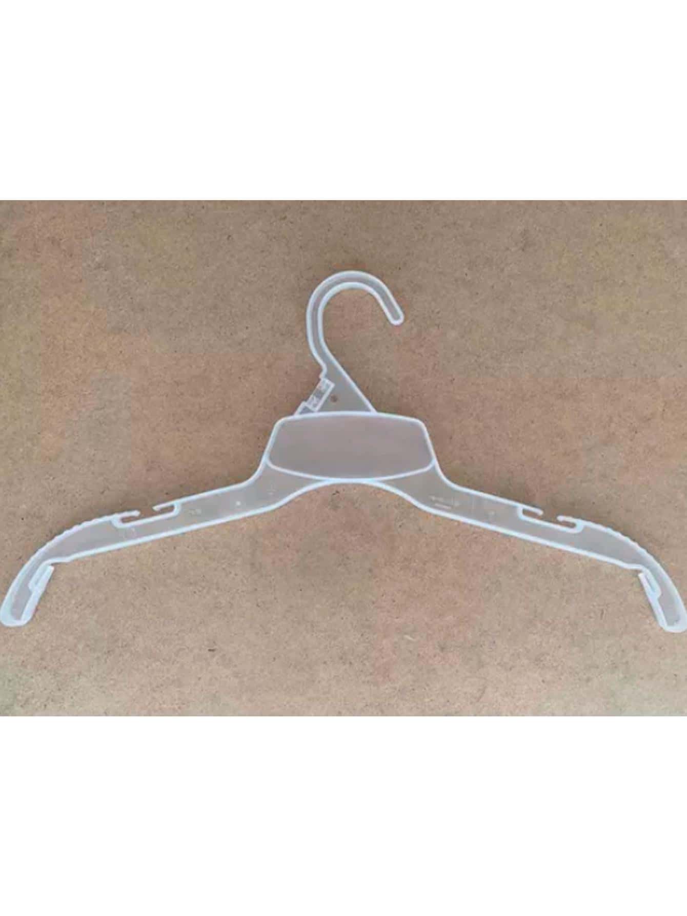 50 ganchos para ropa camisas blusas saco traje suéter 15 pulg. - transparente - Ver 1