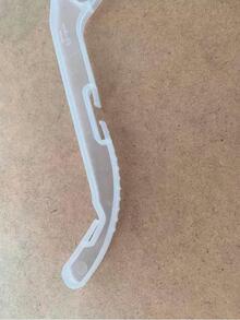 50 ganchos para ropa camisas blusas saco traje suéter 15 pulg. - transparente - Ver 3