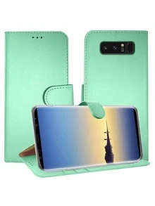 Funda Case Tipo Cartera Premier Diary Para Galaxy Note 8 - verde menta - Ver 1