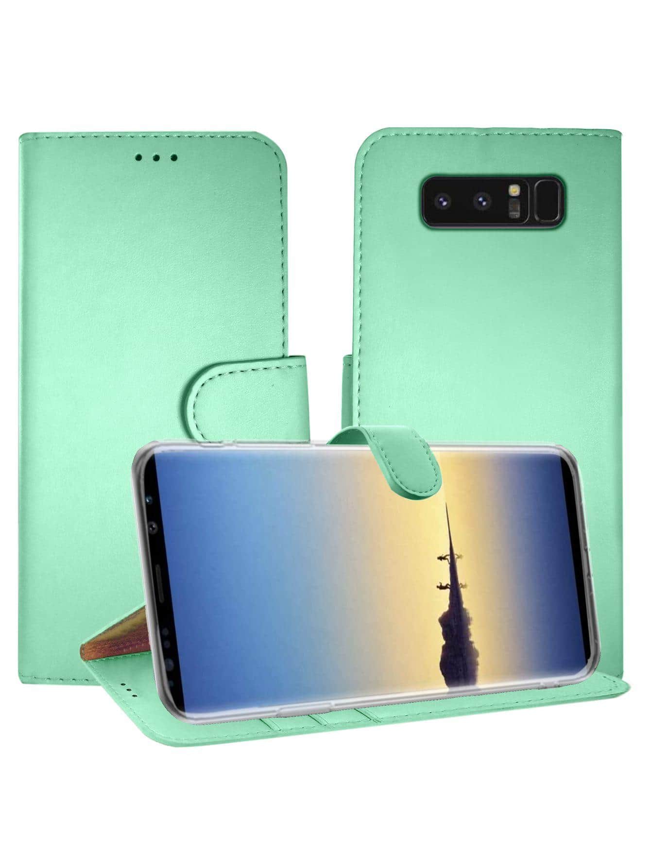 Funda Case Tipo Cartera Premier Diary Para Galaxy Note 8 - verde menta - Añade 1