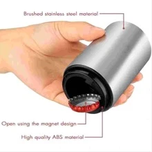 Destapador De botellas  Abridor De cerveza Rapido Automático - Plateado - Ver 2