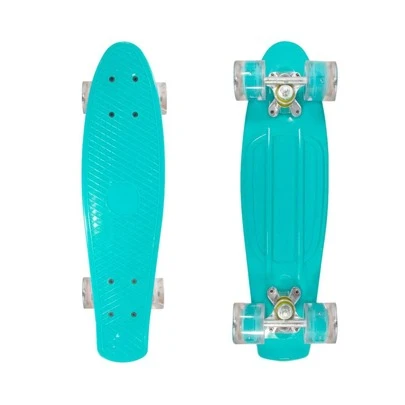 Patineta Tipo Penny Classic Banana De Colores Con Luz Led en Ruedas Skateboard Patinete Monopatin