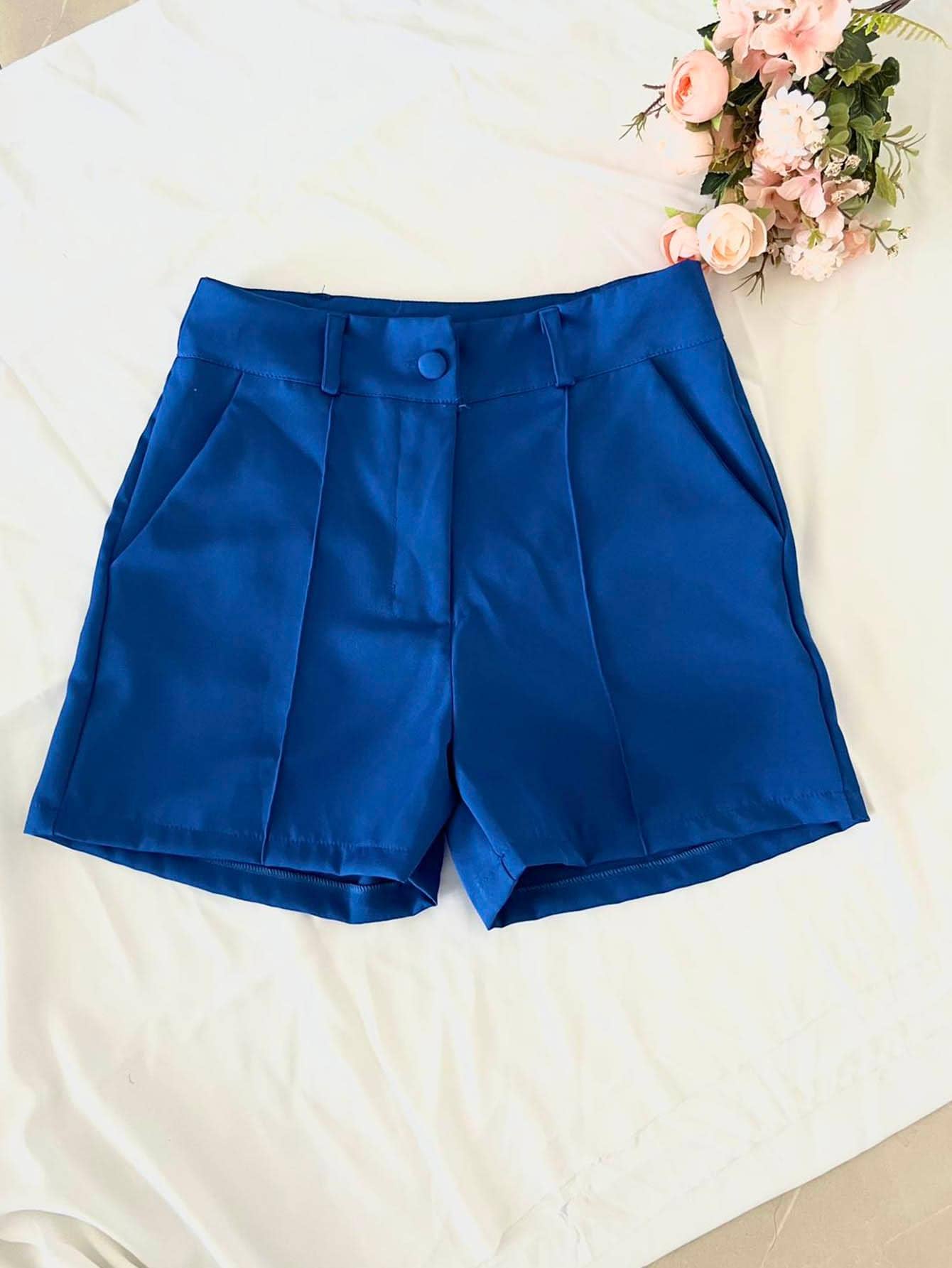 Women Shorts - 寶藍色 - 查看 1