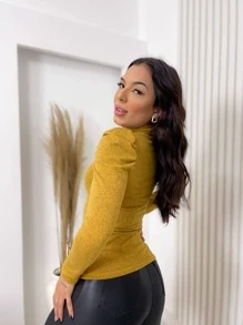 Women Tops - Yellow - View 4