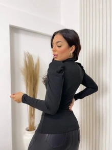 Women Tops - Black - View 4