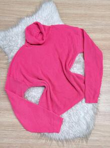Women Knit Tops - 珊瑚粉 - 查看 1