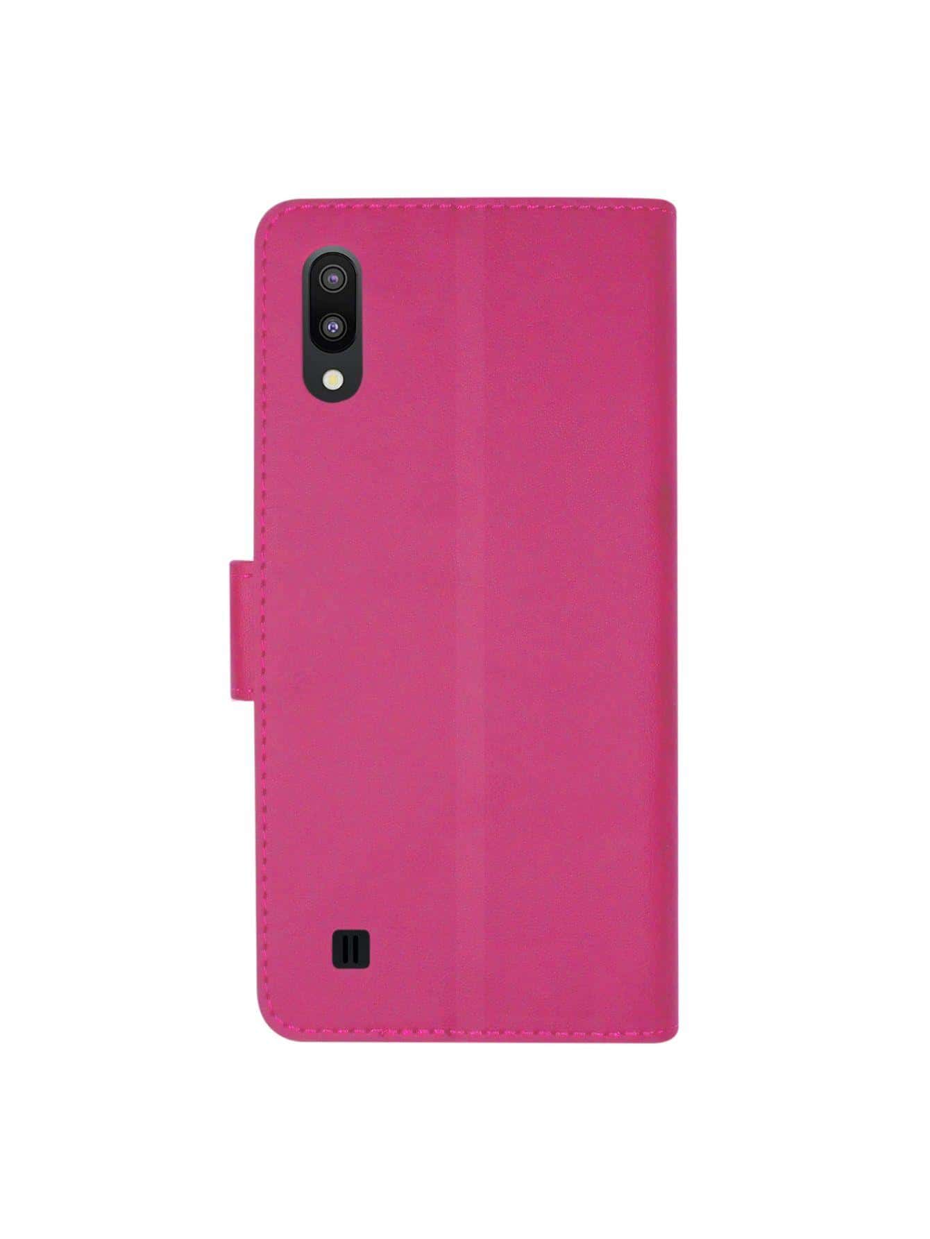 Premier Diary Wallet Case For Galaxy M10 - 玫紅色 - 查看 1