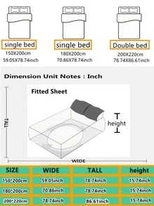 1pc Heart Pattern Ruffle Decor Bed Skirt, Modern Heart Pattern Soft Bedding Skirt For Bedroom - Multicolor - View 3