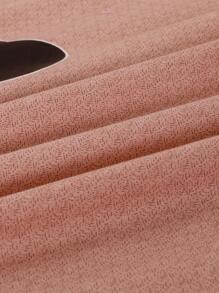 1pc Heart Pattern Ruffle Decor Bed Skirt, Modern Heart Pattern Soft Bedding Skirt For Bedroom - Multicolor - View 5