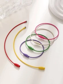 Cái/bộ Màu Sắc Ngẫu Nhiên Vòng Tròn Thép Không Gỉ Thời Trang Tự Làm Trang Sức Bộ Phụ Kiện Nữ Cho Tự Làm Trang Sức Làm - Nhiều màu - Xem 1