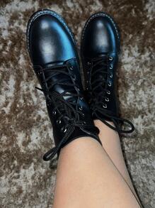 Women Fashion Boots - 黑色 - 查看 2