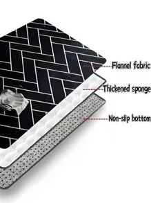 1 tấm thảm họa tiết hình học - màu đen - Xem 4