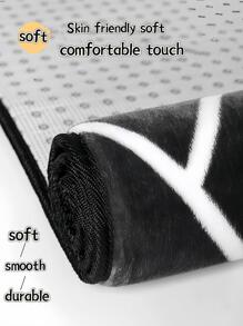 1 tấm thảm họa tiết hình học - màu đen - Xem 3