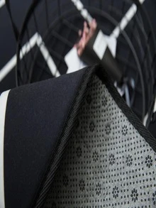 1 tấm thảm họa tiết hình học - màu đen - Xem 6