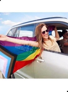 Bandera Lgbt Trans LGBT Queen Inclusión Progreso Pride Orgullo Marcha Comunidad - Multicolor - Ver 3