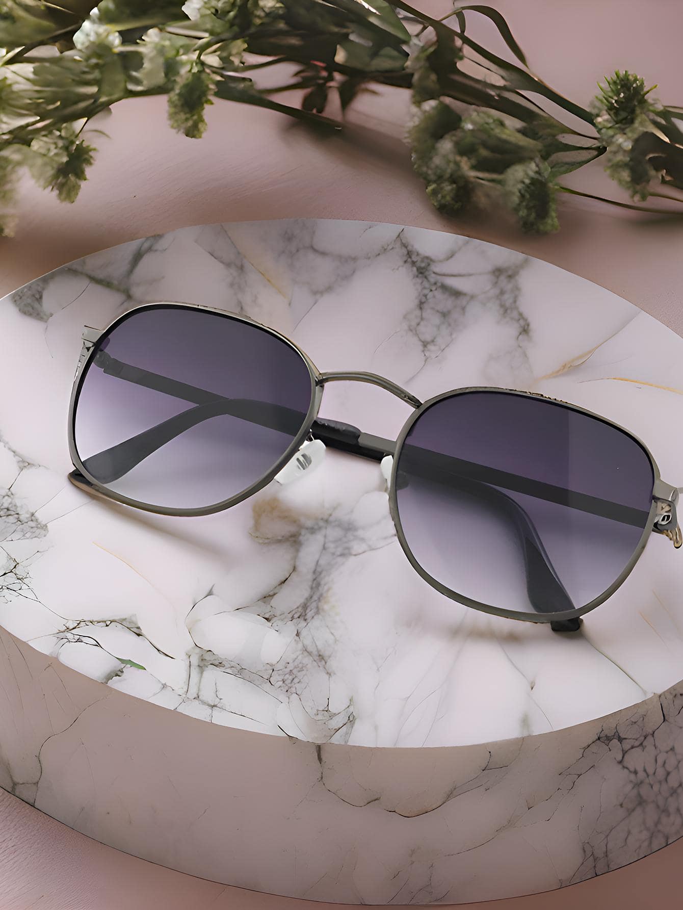 Women Sunglasses - 淺灰紫 - 查看 1