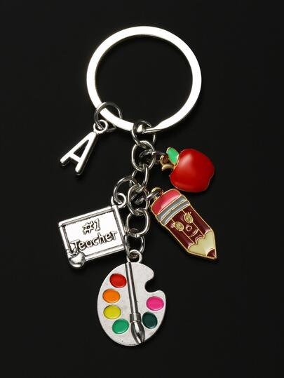 Charming Designer Artist Memorial Keychain