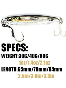 1pc Lead Alloy Fishing Lure - Olive Green - View 2