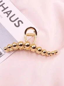 金色簡約髮爪 - 金色 - 查看 2