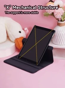 1 个可旋转保护壳，带 DIY 贴纸，适用于 iPad 7/8/9（10.2 英寸）、iPad Mini 4/5/6 - 黑色 - 查看 6