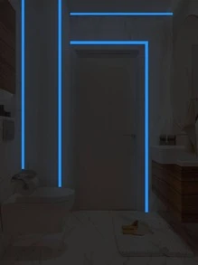 1pc Glow In The Dark Wall Sticker - Blue - View 2