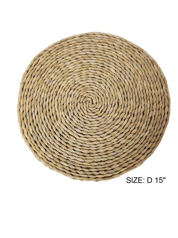 Natural Handmade Woven Grass Placemats SHEIN USA